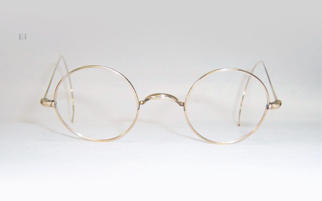 Classic early 20th century gold filled round eye spectacles