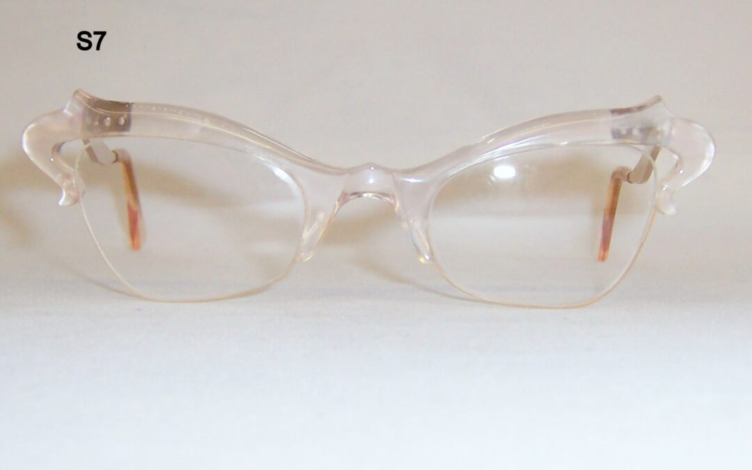 Classic 1950/60’s Brow line Supra Spectacles – Pink