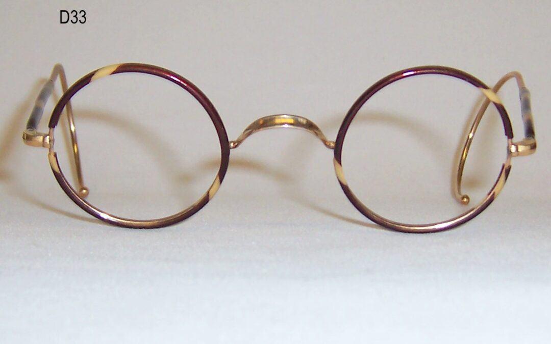 Gold filled and tortoise 1940s spectacles