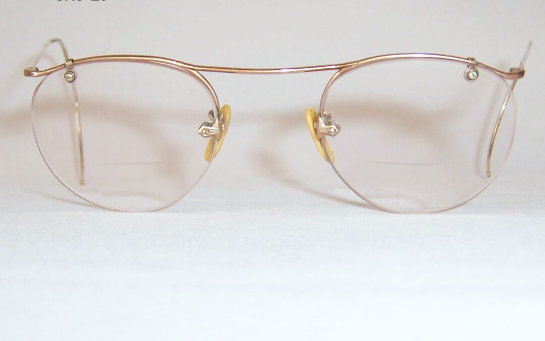 1920/40s Semi-rimless Spectacles – very Glen Miller