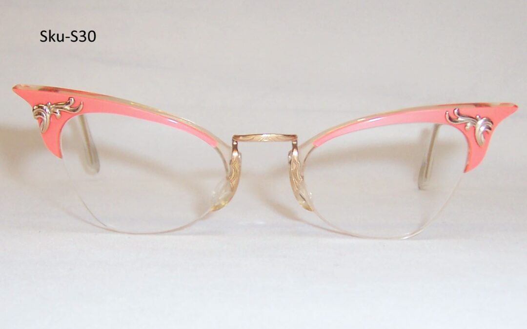 Classic Algha1950/60’s Brow line Supra Spectacles – rare colour