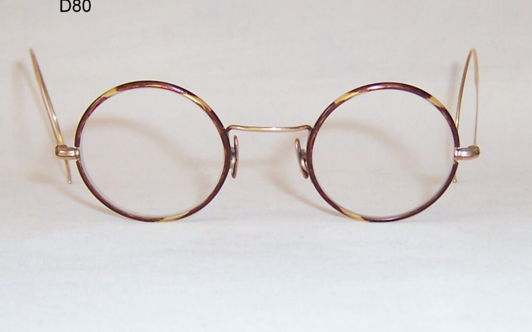 Gold filled and tortoise 1920-40s spectacles