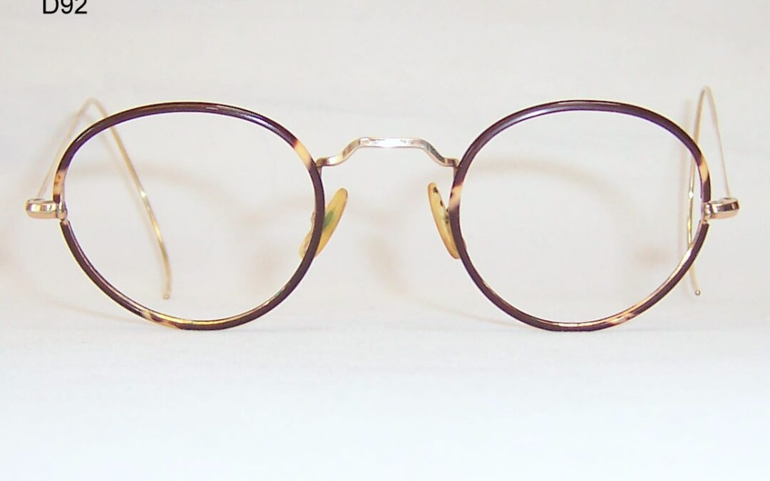 Gold filled and tortoise 1940s spectacles