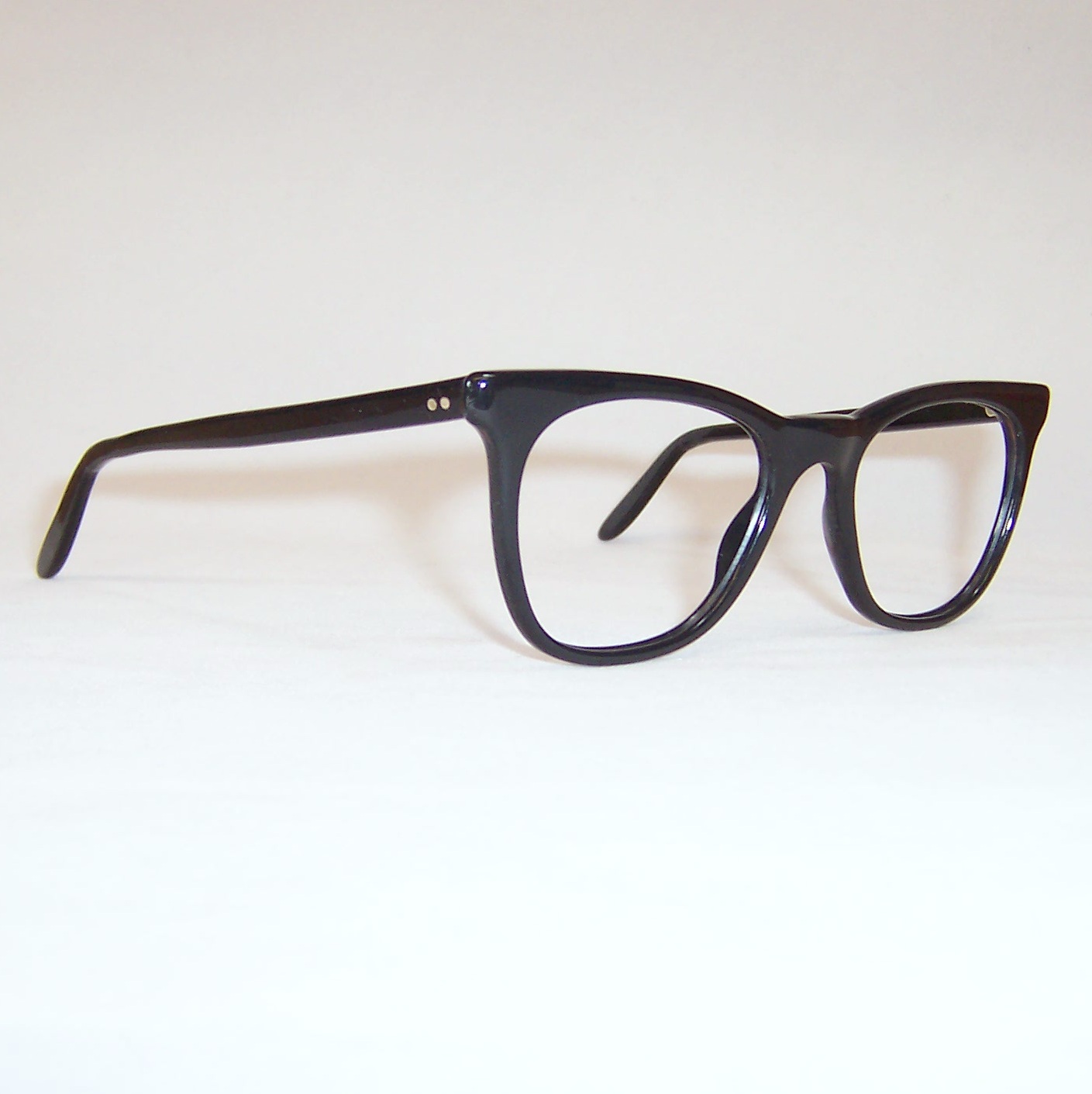 Vintage Black NHS “524” Spectacles – Large | Dead Men's Spex