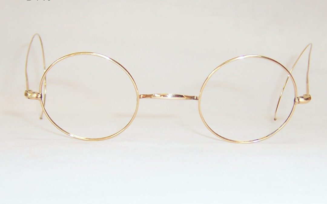 Gold Filled 1920/40s Round Deco Spectacles – Large