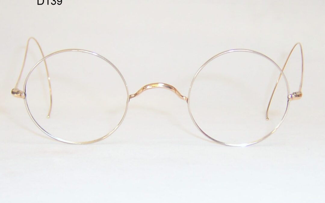 Gold Filled 1920/40s Round Deco Spectacles – Large