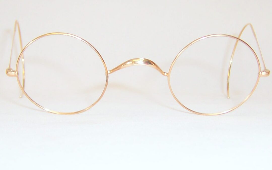 Gold Filled 1920/40s Round Deco Spectacles – Large