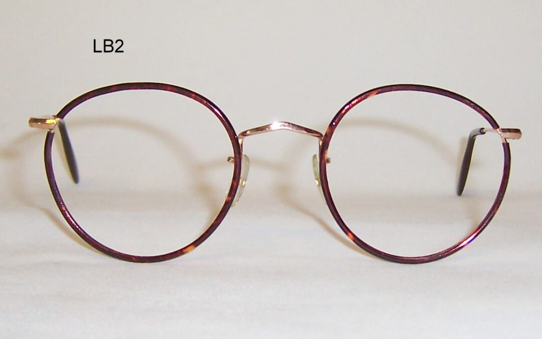 Classic 1970s gold/tortoiseshell Beaufort Windsor spectacles by Lesbro England