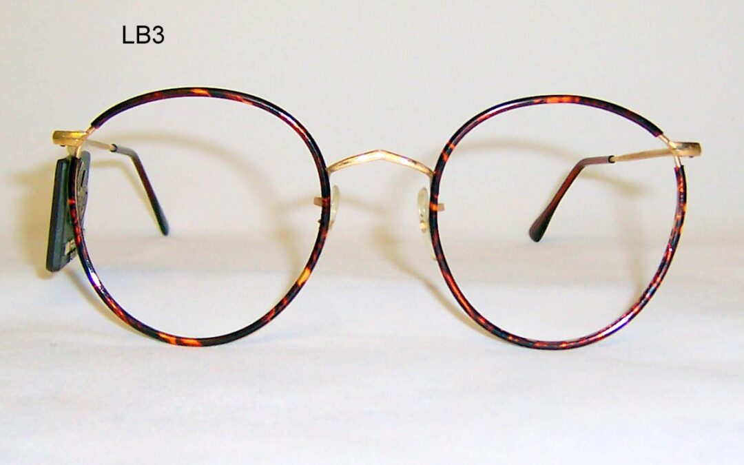 Classic 1970s gold/tortoiseshell Beaufort Windsor spectacles by Lesbro England