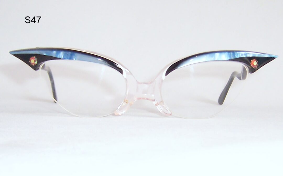 Exaggerated Jet Age 1950/60’s Brow line Supra Spectacles