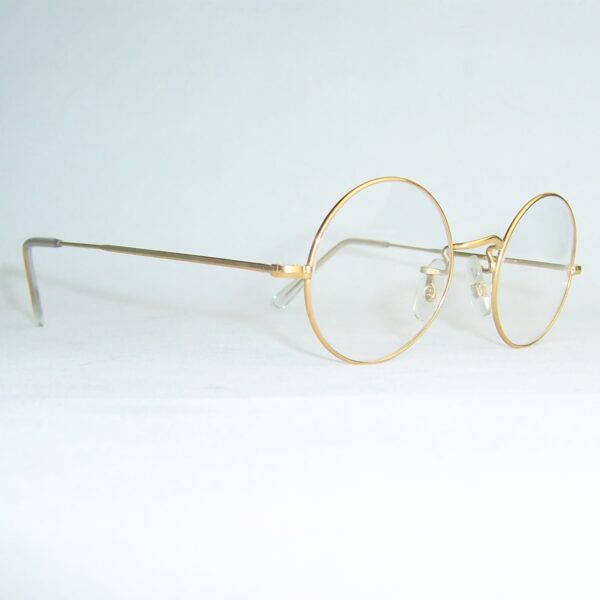 Gold filled 20th century round spectacles by Algha - Image 2